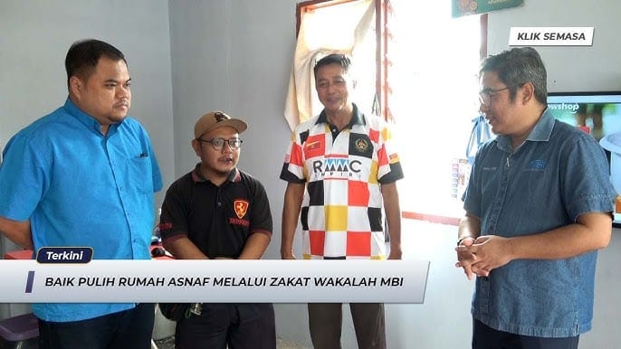 Manfaat zakat wakalah, Yayasan MBI baik pulih 10 rumah asnaf