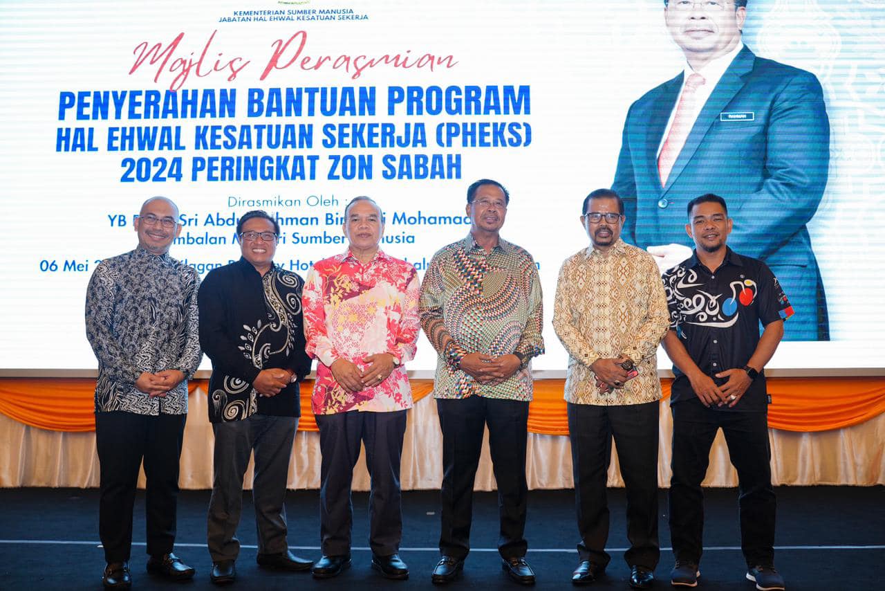 Peruntukan Sebanyak RM3.2 Juta Untuk Memperkasa Kesatuan Sekerja Malaysia    Melalui Inisiatif Program Hal Ehwal Kesatuan Sekerja(PHEKS)Tahun 2024