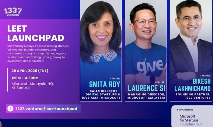 1337 Ventures Lancar Leet Launchpad dan Jadi Rakan Microsoft for Startups Champion Pertama di Malaysia